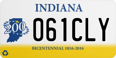 IN license plate 061CLY