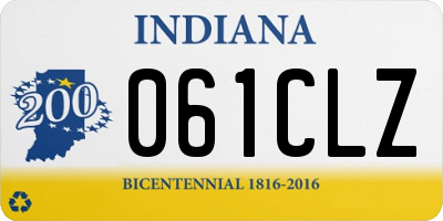 IN license plate 061CLZ