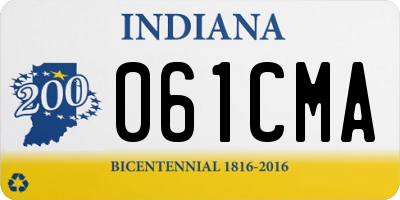 IN license plate 061CMA