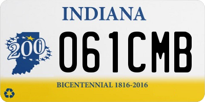 IN license plate 061CMB