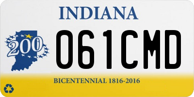 IN license plate 061CMD
