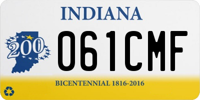 IN license plate 061CMF