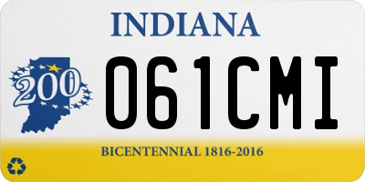 IN license plate 061CMI
