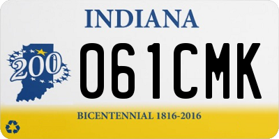 IN license plate 061CMK