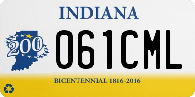 IN license plate 061CML
