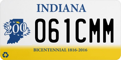 IN license plate 061CMM