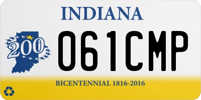 IN license plate 061CMP