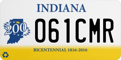 IN license plate 061CMR