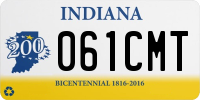 IN license plate 061CMT