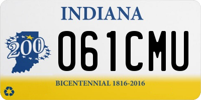 IN license plate 061CMU