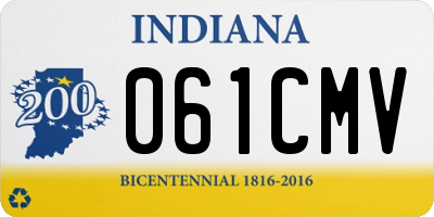 IN license plate 061CMV