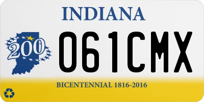 IN license plate 061CMX