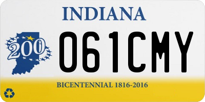 IN license plate 061CMY