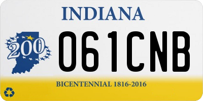 IN license plate 061CNB