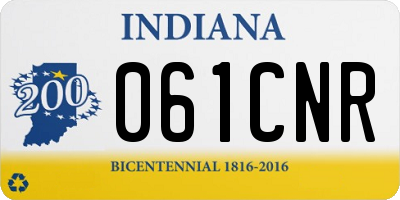IN license plate 061CNR