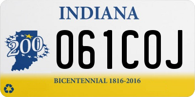 IN license plate 061COJ