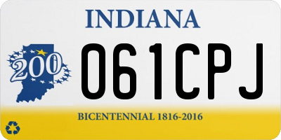 IN license plate 061CPJ