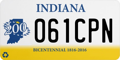 IN license plate 061CPN