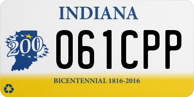 IN license plate 061CPP
