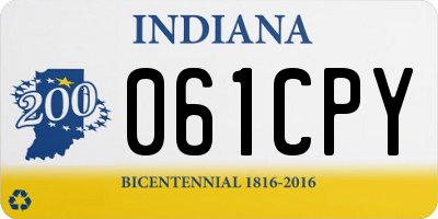 IN license plate 061CPY