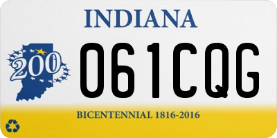 IN license plate 061CQG