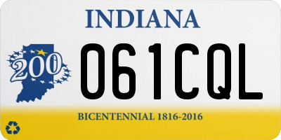IN license plate 061CQL
