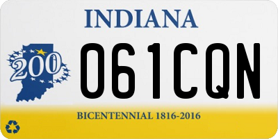 IN license plate 061CQN