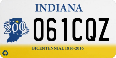 IN license plate 061CQZ