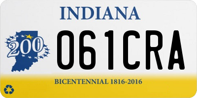 IN license plate 061CRA
