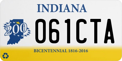 IN license plate 061CTA