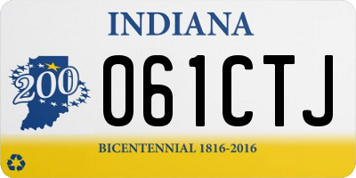 IN license plate 061CTJ
