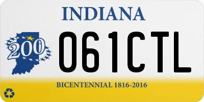 IN license plate 061CTL