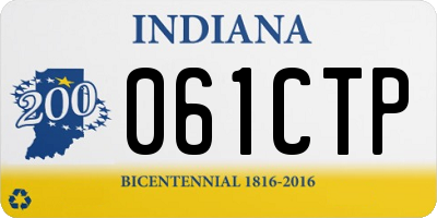 IN license plate 061CTP