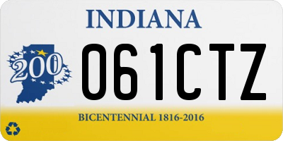 IN license plate 061CTZ