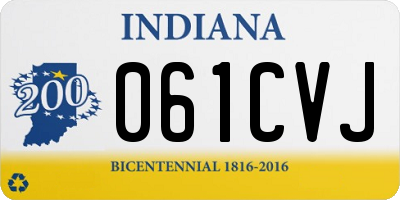 IN license plate 061CVJ