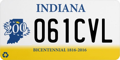 IN license plate 061CVL