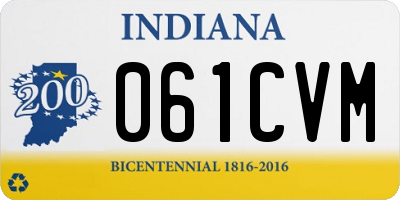 IN license plate 061CVM