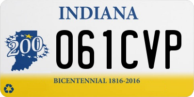 IN license plate 061CVP
