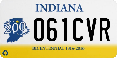 IN license plate 061CVR