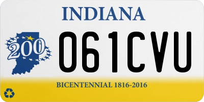 IN license plate 061CVU