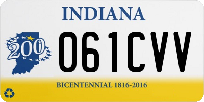 IN license plate 061CVV