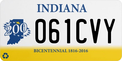 IN license plate 061CVY