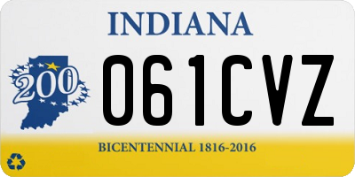 IN license plate 061CVZ