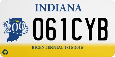 IN license plate 061CYB