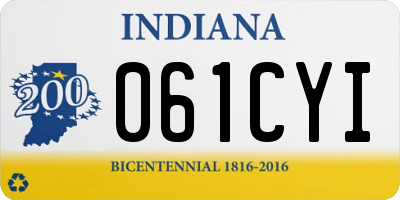 IN license plate 061CYI
