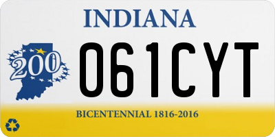 IN license plate 061CYT