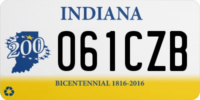 IN license plate 061CZB