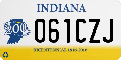IN license plate 061CZJ