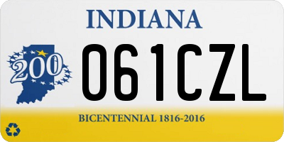 IN license plate 061CZL