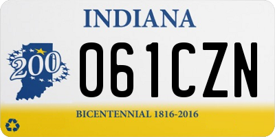 IN license plate 061CZN